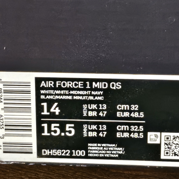 Nike Air force One Q Mid NY VS NY - Picture 2 of 5